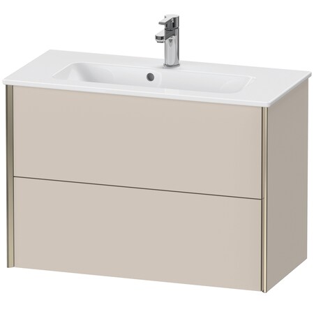 Xviu Wall-Mounted Vanity Unit Taupe Matt